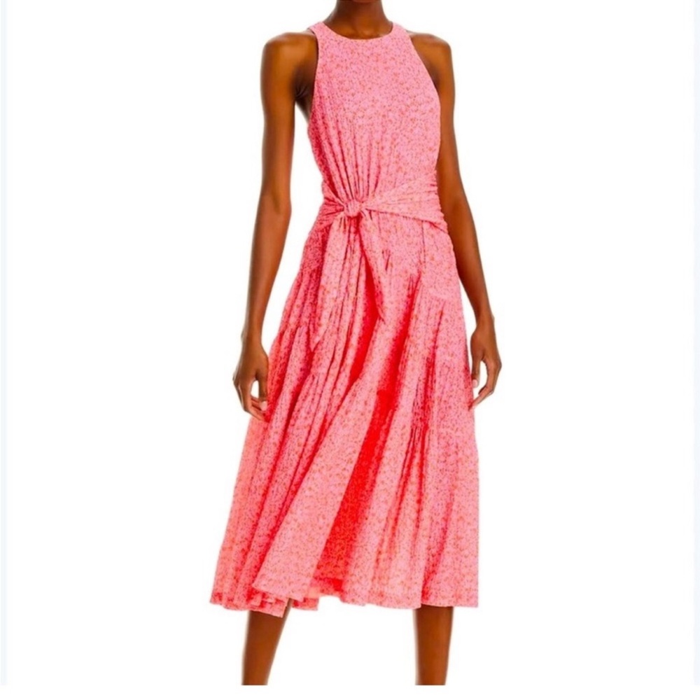 Cinq a Sept Nelly Sleeveless tie waist Pink Sleeveless Dress size 2. Like new